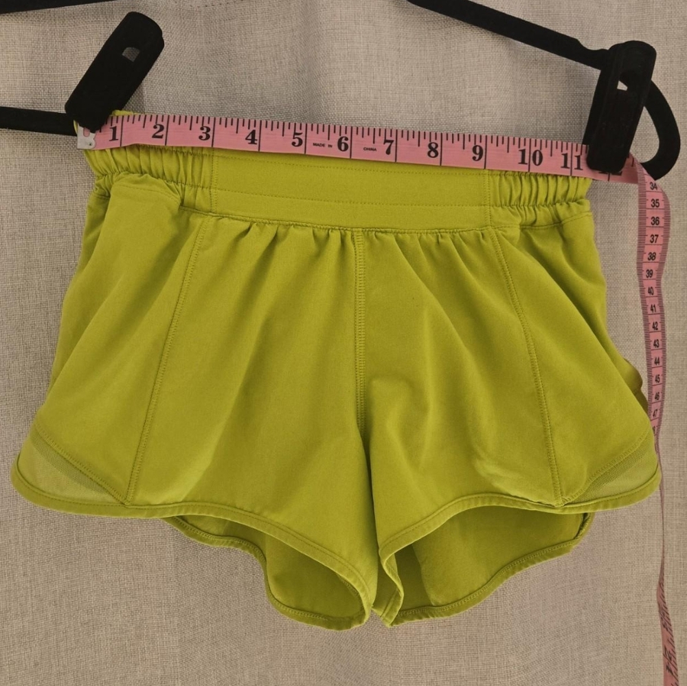 Lululemon Women's Shorts Lime Green Size 2